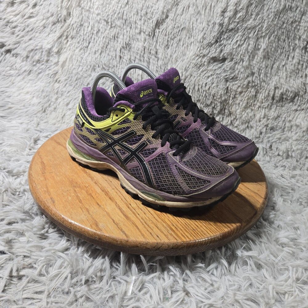 Y2K Asics Lace-Ups Gel Cumulus 17 Shoes Womens Size 8.5 Retro Purple Multicolor